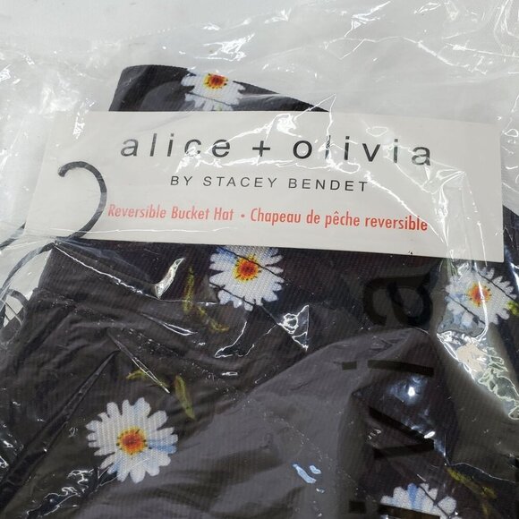 Alice + Olivia By Stacey Bendet Reversible Bucket Hat Daisy Print 100% Polyester - Picture 4 of 6